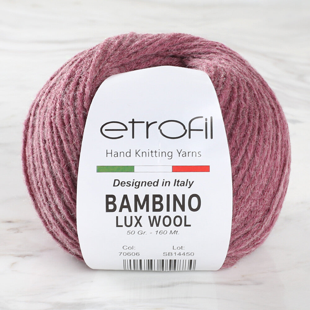 Etrofil Bambino Lux Wool Gül Kurusu El Örgü İpliği - 70606